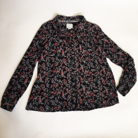 Maeve Tops - Maeve Long Sleeve Bainbridge Floral US 6 Shirt Top